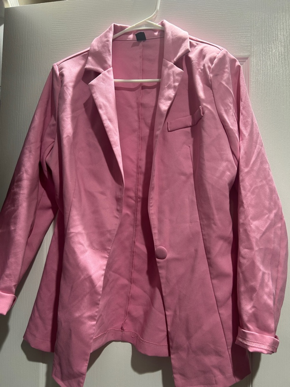 Pink Women's Blazer Jacket - Classic Tailored Look